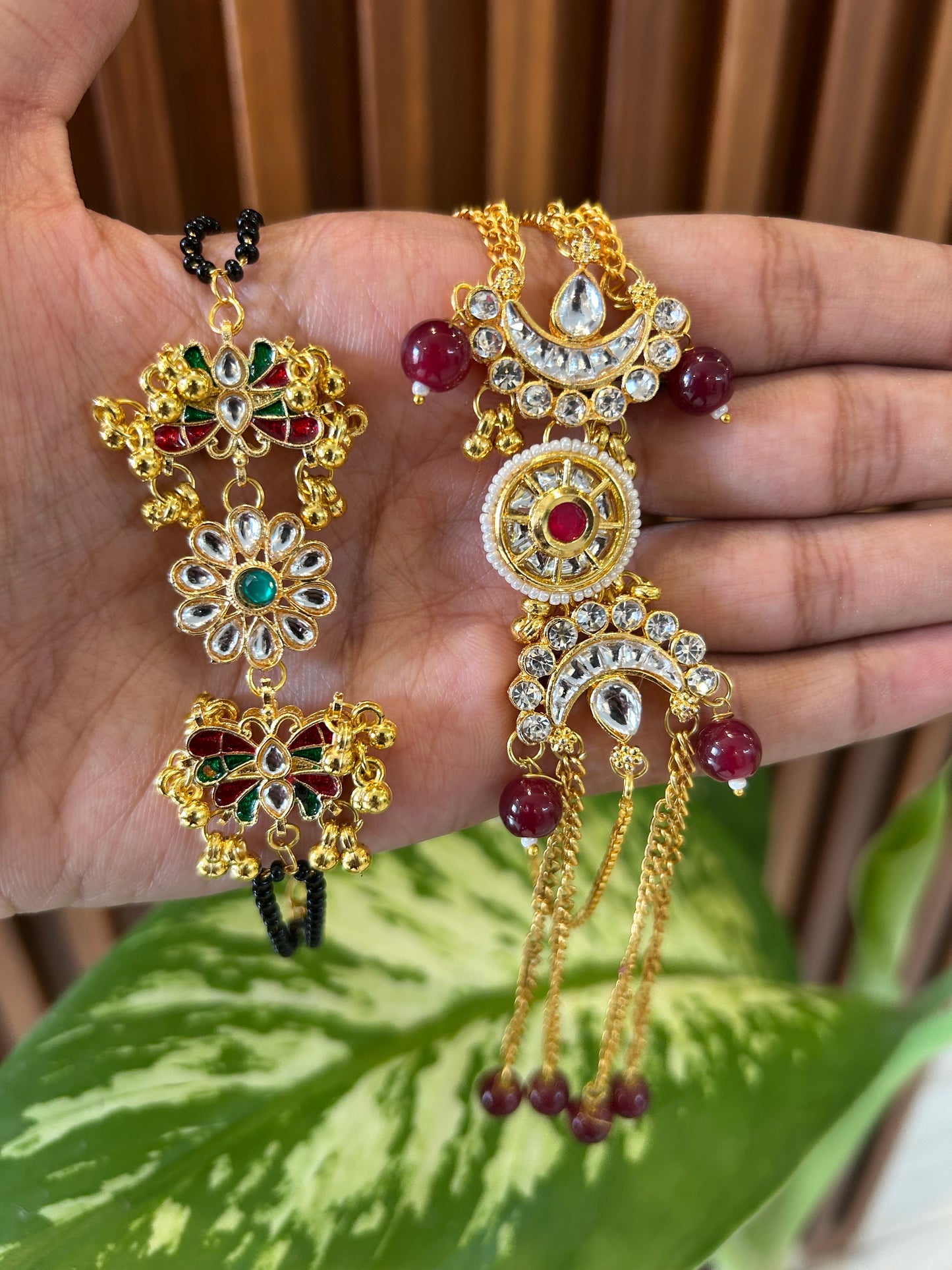 Kundan Rakhi Combo For Girls