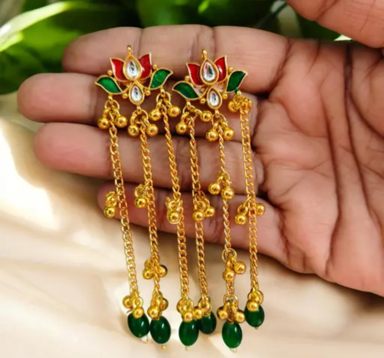 Lotus kashmiri Earrings