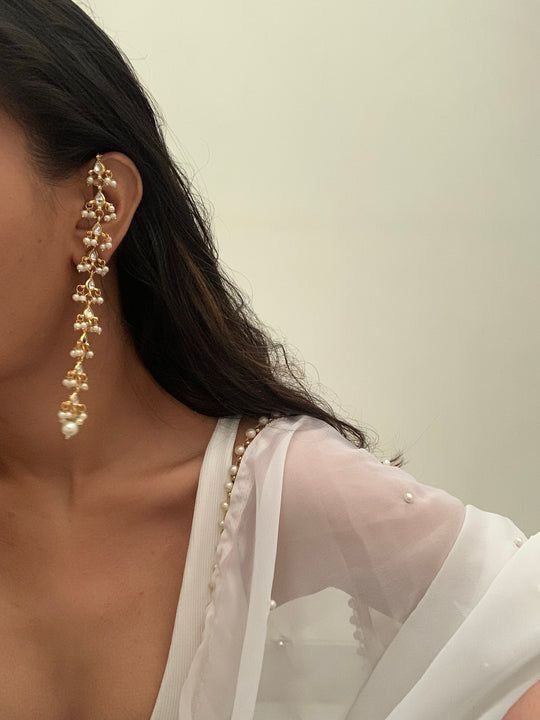 Makkhi Kundan Earrings for Girls and Women