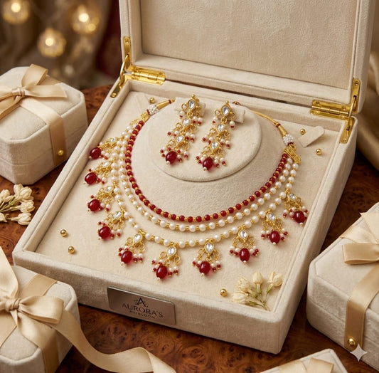 Pachi Kundan Necklace Set