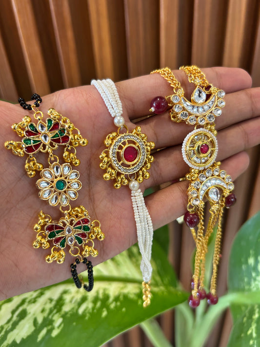 Heavy Kundan Rakhi For Girls