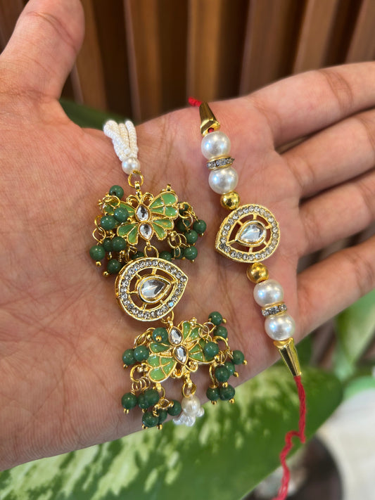 ButterflyKundan Rakhi Set 🪷🪞