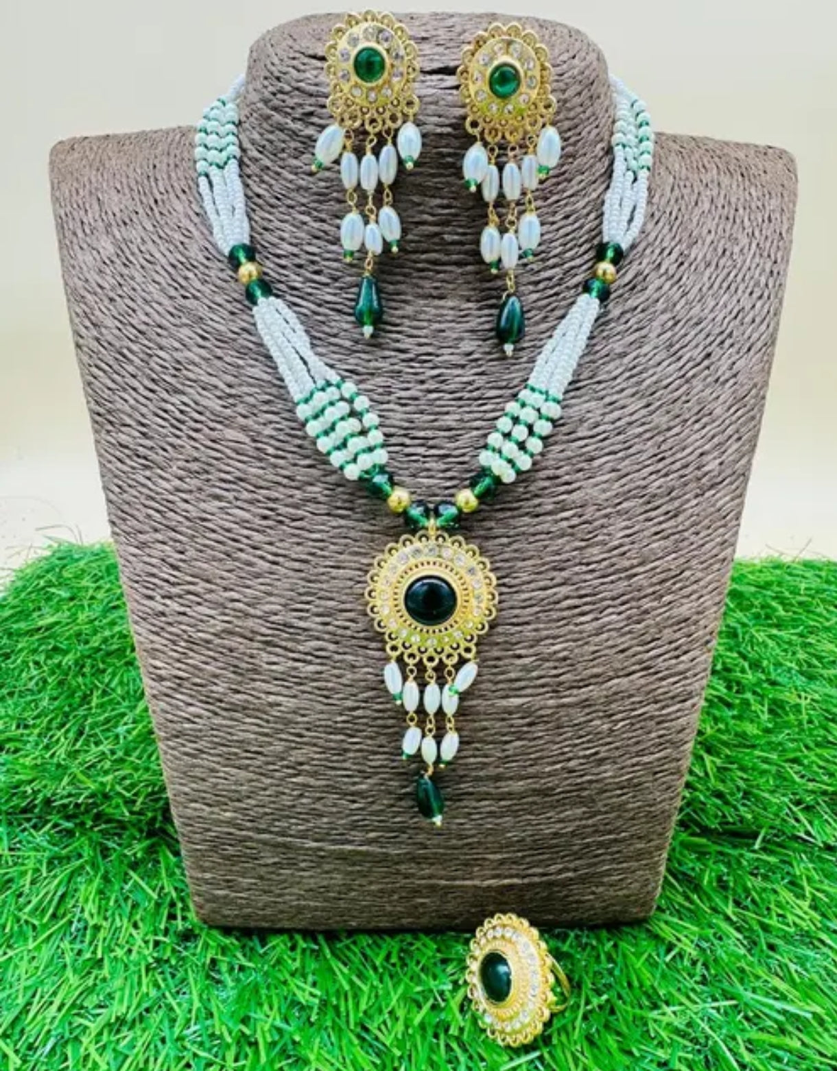 Jadau ring Pendant set