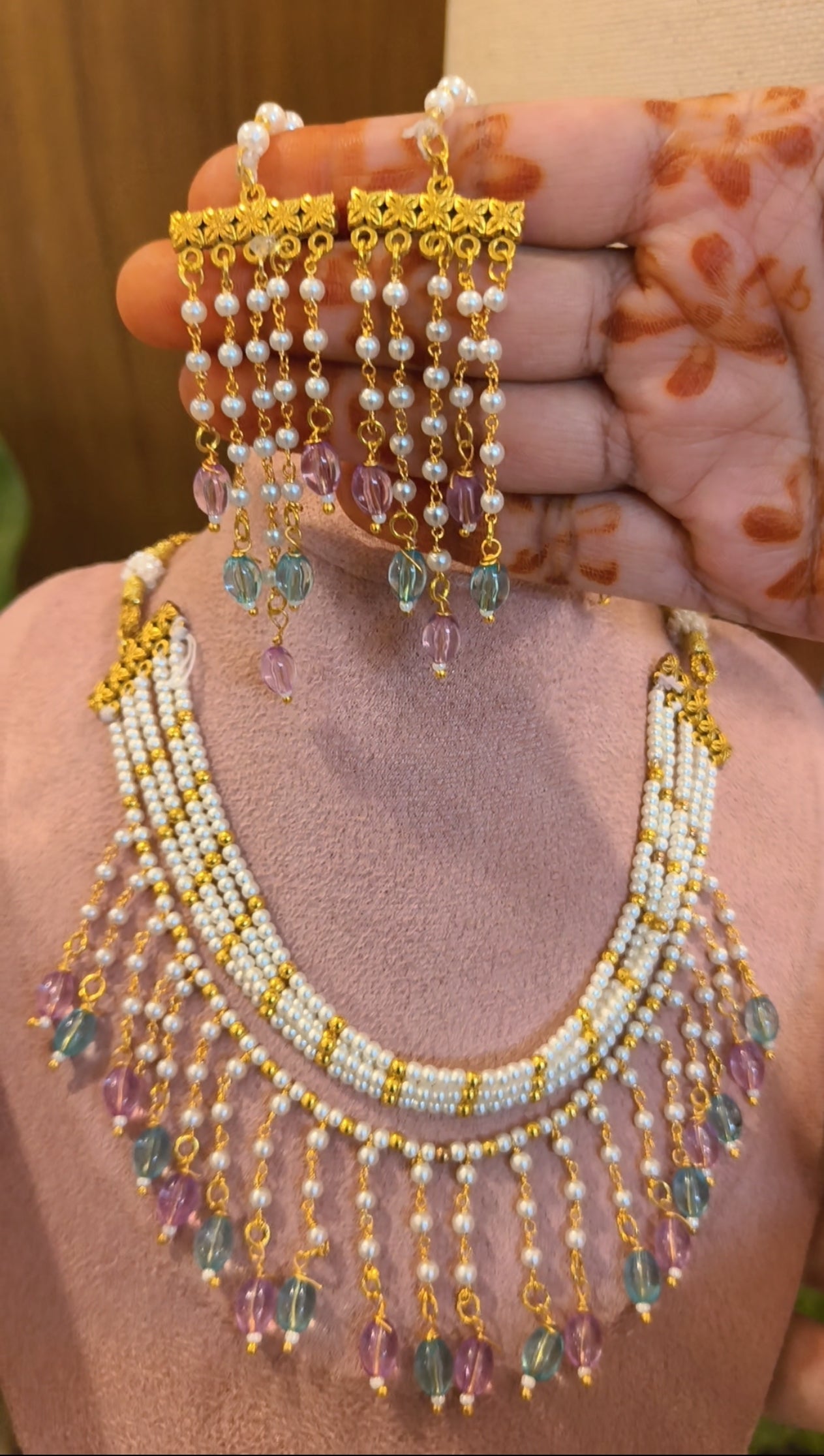 Ranjana Choker Set With Earrings