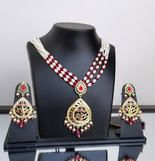 Jadau pendent set