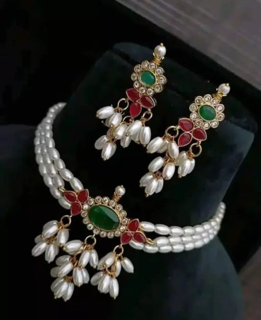 Pearl chokar Set