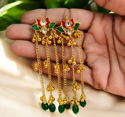 Lotus kashmiri Earrings