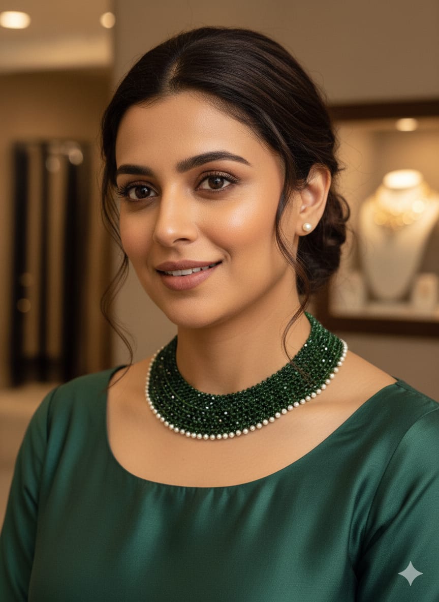 Plain chatai Necklace Set