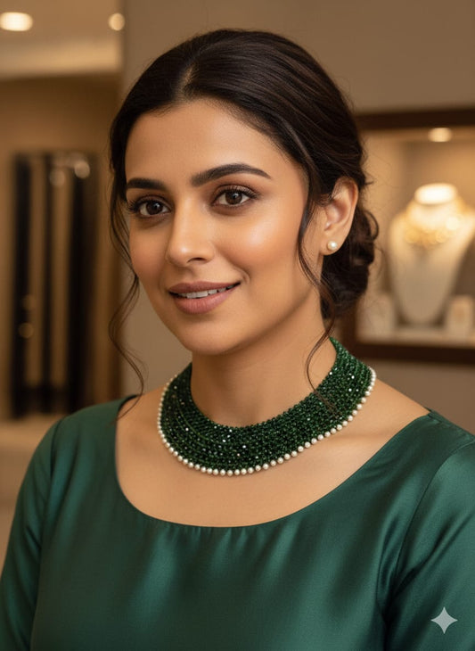 Plain chatai Necklace Set