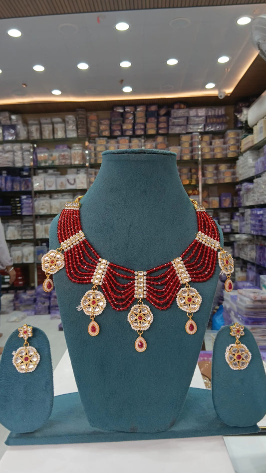 Jhalar chatai Necklace Set