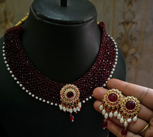 Chatai chokar necklace set