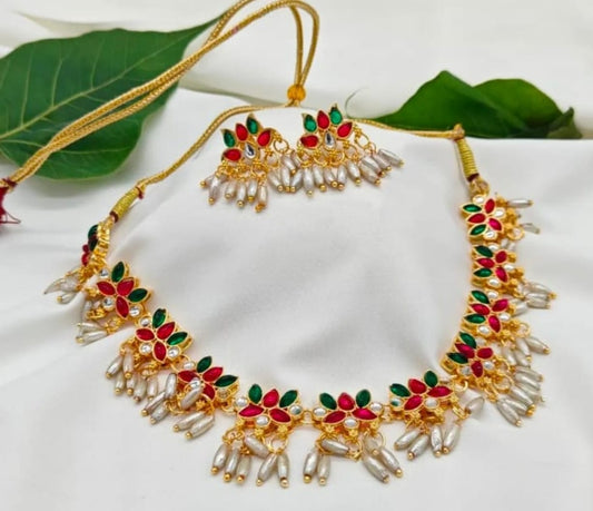 Multicolour lotus chokar
